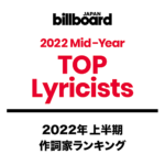 【ビルボード 2022年上半期TOP Lyricists】Ayaseが優里を抑えて1位に はっとり／石原慎也がトップ10に登場 – エンタメOVO